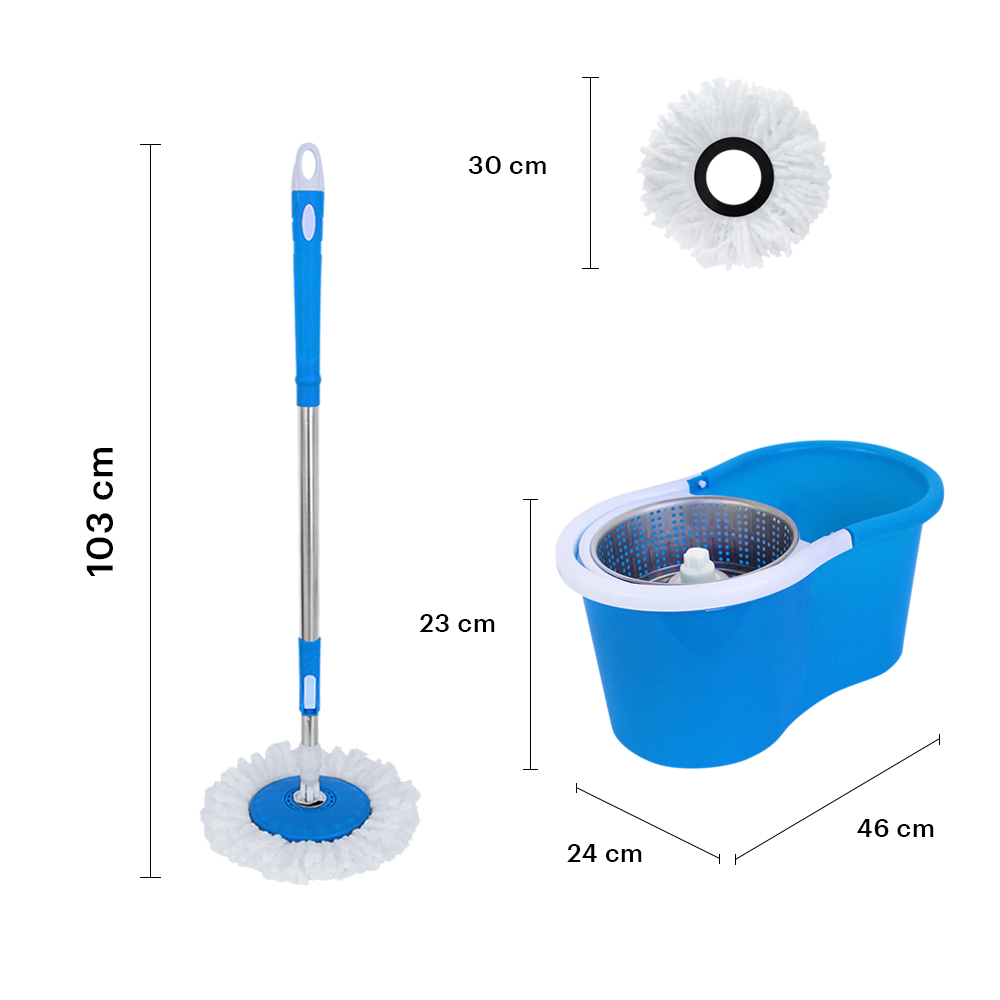 TRAPEADOR GIRATORIO PLASTICO CON BASE PLASTICA