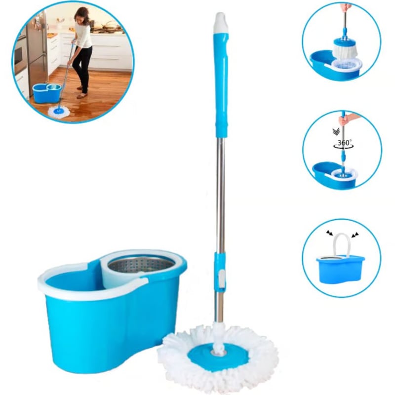 TRAPEADOR GIRATORIO PLASTICO CON BASE PLASTICA